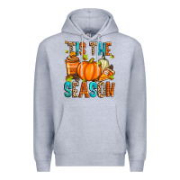Heather Grey 'tis the season fall Premium Hoodie - Zillion Design Studio