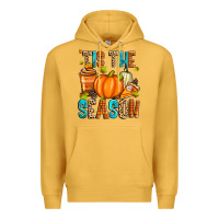 Mustard 'tis the season fall Premium Hoodie - Zillion Design Studio
