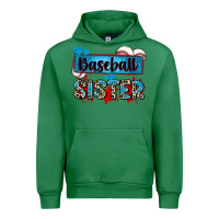 Emerald baseball sister with leopard Urban Hoodie - Zillion Design Studio