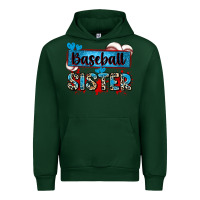 Forest Green baseball sister with leopard Urban Hoodie - Zillion Design Studio