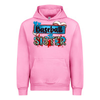 Fuchsia Pink baseball sister with leopard Urban Hoodie - Zillion Design Studio