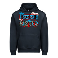Navy baseball sister with leopard Urban Hoodie - Zillion Design Studio
