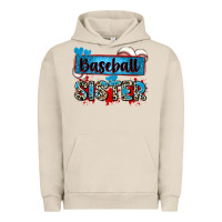 Pigment French Oak baseball sister with leopard Urban Hoodie - Zillion Design Studio