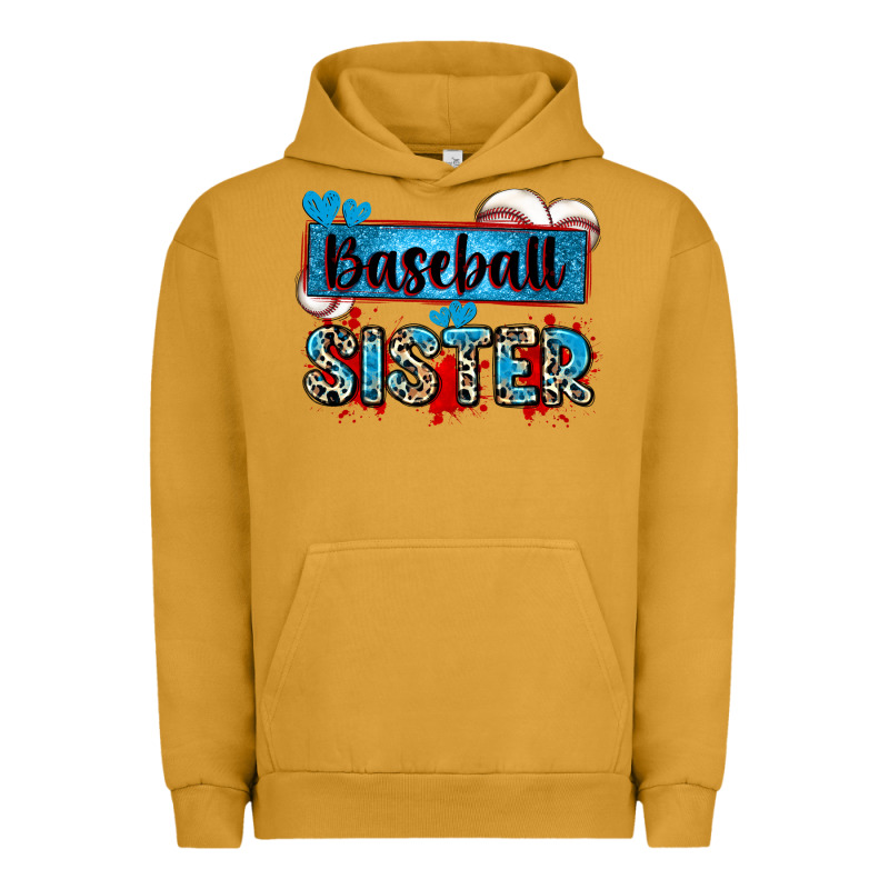 Baseball Sister With Leopard Urban Hoodie by Zillion Design Studio | Teevron