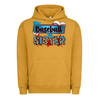 Pigment Peanut Butter baseball sister with leopard Urban Hoodie - Zillion Design Studio