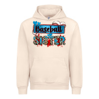 Sandshell baseball sister with leopard Urban Hoodie - Zillion Design Studio