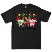 Black merry christmas tooth Premium Tee - CowhideDigitalArt