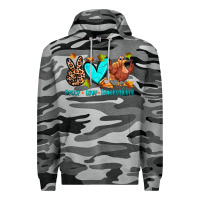 Slate Camo peace love thanksgiving Premium Hoodie - Zillion Design Studio