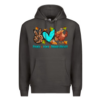 Smoke peace love thanksgiving Premium Hoodie - Zillion Design Studio