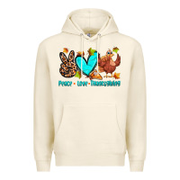 Tofu peace love thanksgiving Premium Hoodie - Zillion Design Studio