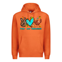 Carrot peace love thanksgiving Premium Hoodie - Zillion Design Studio