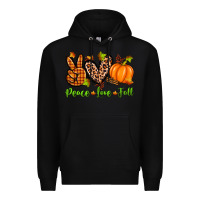 Black peace love fall Premium Hoodie - Zillion Design Studio