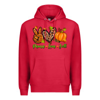 Cardinal peace love fall Premium Hoodie - Zillion Design Studio
