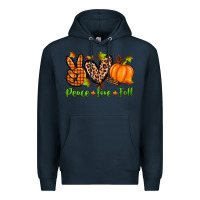 Navy peace love fall Premium Hoodie - Zillion Design Studio