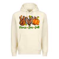 Sandshell peace love fall Premium Hoodie - Zillion Design Studio