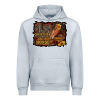 Heather Grey all i want for christmas is a horse brown horse Urban Hoodie - RanaPortraitStore