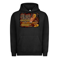 Pigment Black all i want for christmas is a horse brown horse Urban Hoodie - RanaPortraitStore