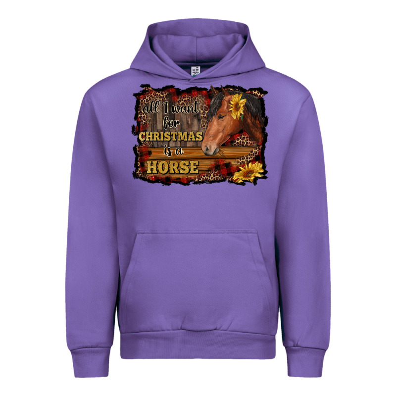 All I Want For Christmas Is A Horse Brown Horse Urban Hoodie by RanaPortraitStore | Teevron
