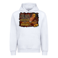 White all i want for christmas is a horse brown horse Urban Hoodie - RanaPortraitStore
