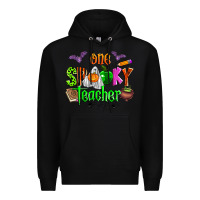 Black one spooky teacher Premium Hoodie - Zillion Design Studio