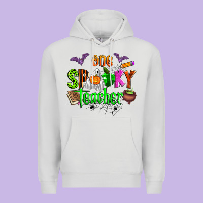 One Spooky Teacher Premium Hoodie Designed By Zillion Design Studio
