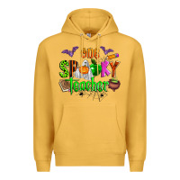 Mustard one spooky teacher Premium Hoodie - Zillion Design Studio