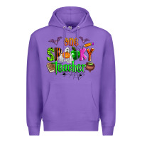 Purple one spooky teacher Premium Hoodie - Zillion Design Studio