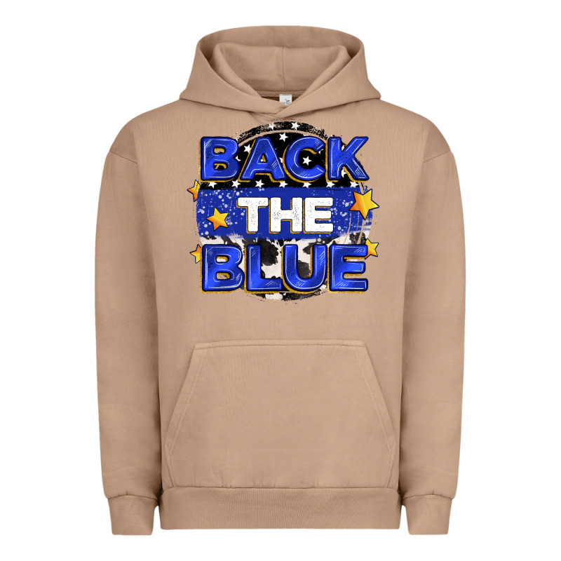 Back The Blue Urban Hoodie by Zillion Design Studio | Teevron