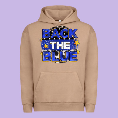Back The Blue Urban Hoodie Designed By Zillion Design Studio