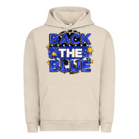 Pigment French Oak back the blue Urban Hoodie - Zillion Design Studio