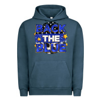Pigment Midnight Navy back the blue Urban Hoodie - Zillion Design Studio