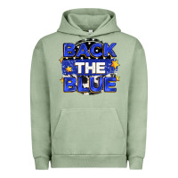 Pigment Oil Green back the blue Urban Hoodie - Zillion Design Studio