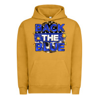 Pigment Peanut Butter back the blue Urban Hoodie - Zillion Design Studio