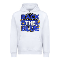 White back the blue Urban Hoodie - Zillion Design Studio