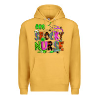 Mustard one spooky nurse Premium Hoodie - Zillion Design Studio