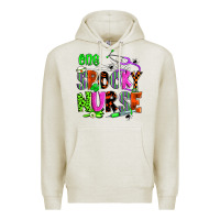 Oatmeal Heather one spooky nurse Premium Hoodie - Zillion Design Studio