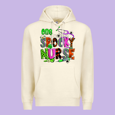 One Spooky Nurse Premium Hoodie Designed By Zillion Design Studio