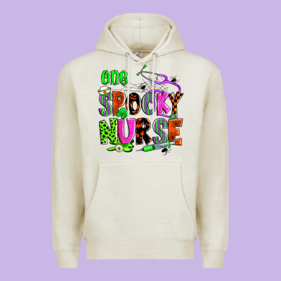 One Spooky Nurse Premium Hoodie Designed By Zillion Design Studio