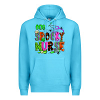 Ocean Blue one spooky nurse Premium Hoodie - Zillion Design Studio