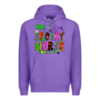 Purple one spooky nurse Premium Hoodie - Zillion Design Studio