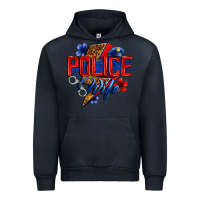 Navy police wife with lightning bolt Urban Hoodie - Zillion Design Studio