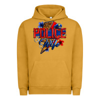 Pigment Peanut Butter police wife with lightning bolt Urban Hoodie - Zillion Design Studio