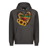 Smoke western sunflowers heart Premium Hoodie - RanaPortraitStore