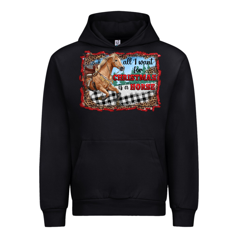 All I Want For Christmas Is A Horse  With Farm Urban Hoodie by RanaPortraitStore | Teevron