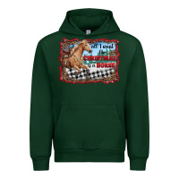 Forest Green all i want for christmas is a horse  with farm Urban Hoodie - RanaPortraitStore