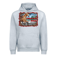 Heather Grey all i want for christmas is a horse  with farm Urban Hoodie - RanaPortraitStore
