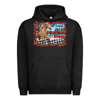 Pigment Black all i want for christmas is a horse  with farm Urban Hoodie - RanaPortraitStore
