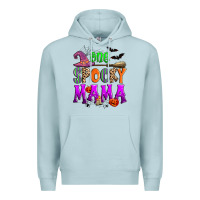Blue Mist one spooky mama Premium Hoodie - Zillion Design Studio