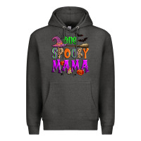 Charcoal Heather one spooky mama Premium Hoodie - Zillion Design Studio