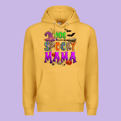 One Spooky Mama Premium Hoodie Designed By Zillion Design Studio